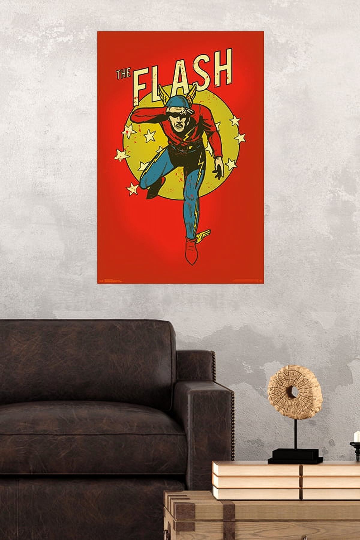 DC Comics - The Flash - Vintage Wall Poster, 22.375" x 34"