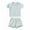 Mint Green, variant on Kids Clothing Summer Toddler Kids Boys' Casual Solid Crepe Gauze T-shirt Short Sleeve Shorts Set