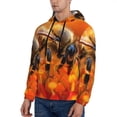 thumbnail image 3 of Sigee Honeybee On Vibrant Flower for Men's Pullover Hoodie Sweatshirts Adult Casual Long Sleeve Sweatshirts ,Sizes S-4XL-4X-Large, 3 of 7