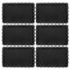 thumbnail image 1 of 6 bandejas de plástico reutilizables multifunción para servir: bandejas rectangulares para comida, pasteles, dulces, aperitivos, frutas y sushi, 1 of 7