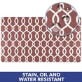 thumbnail image 4 of SoHome Cozy Living Kochi Lattice Anti-Fatigue Kitchen Mat, Picante Red/White, 20"x36", 4 of 7