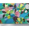 thumbnail image 3 of Soimoi Tissu en Poly Georgette Imprimé Fleurs Colorées par Yard 52 Pouces de Large, 3 of 3