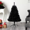 thumbnail image 2 of Nearly Natural T3263 4 ft. Black Artificial Christmas Tree with 170 Clear LED Lights, 2 of 6