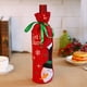 thumbnail image 2 of Naiovety Funda para botella de vino, manga de Navidad, Santa Claus, muñeco de nieve, hogar, de comedor, ropa de lentejuelas, fundas de Kits de decoración para fiestas Rojo, 2 of 6