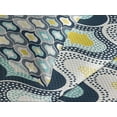 thumbnail image 4 of Ambesonne Modern Quilted Bedspread Set 3 Pcs, Morrocan Style Dots Art, Queen Size, Blue and White, 4 of 5