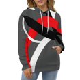 thumbnail image 4 of Modern Geometric Men's Women Vintage 3D Hooded Sweatshirt - All-Season Loose Fit Streetwear, 4 of 6