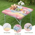 thumbnail image 4 of Colorful Cloud Star Pattern Square Fitted Tablecloth with Elastic Edge,Square Table Cover,Washable Elastic Table Cover for Home Kitchen Party Decor 34"x34", 4 of 6