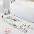 thumbnail image 7 of Coolnut Flowers and Leaves Bath Mat, Dry Quickly Non Slip Absorbent Bath Rug, Soft Living Room Bedroom Home Floor Mats, Bath Mats for Bathroom, Tub and Shower 20" x 39" Home Decor, 7 of 7