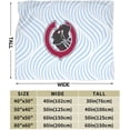 thumbnail image 3 of Chapman University Logo Fleece Blanket, Very Soft Microfiber Flannel Blanket for Couch Warm and Cozy for All Seasons, 3 of 6