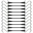 thumbnail image 5 of FUYGRCJ 10PCS Rubber Bungee Cords 6inch Heavy Duty Rubber Tie Down Straps with S Hook Outdoor Weatherproof Black Bungee Cords with 176 lbs Load EPDM Rubber Cords for Cargo Truck Motorcycle Boat, 5 of 11