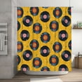 thumbnail image 7 of Shower Curtain, Retro Vinyl Records Washable Shower Curtain for Bathroom, Waterproof Bathroom Shower Curtain Set with Hooks Long Shower Curtain 72x72in Home Decor, 7 of 7