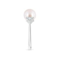 thumbnail image 3 of ANGARA Japanese Akoya Cultured Pearl Trio Diamond Ring in 14K White Gold for Women | June Birthstone, Birthday, Anniversary, Jewelry Gift for Women | Pearl Ring, 3 of 9