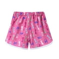thumbnail image 4 of Toddler Girls Shorts Boys Cartoon Floral Printed Sport Kids Beach Shorts for Girls Hot Pink Size 5-6T, 4 of 6