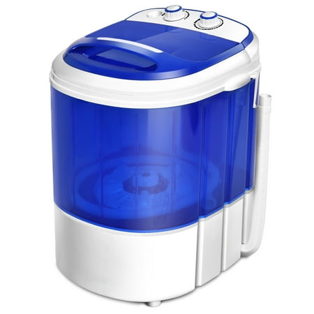 Mini Laundry Machine - Costway Small Mini Portable Compact Washer Washing Machine 7lbs Capacity Blue