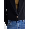 thumbnail image 5 of Scoop Women's and Women's Plus Ribbed Back Blazer, Sizes XS-4X, 5 of 6