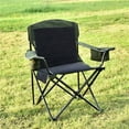 thumbnail image 4 of Black Portable Heated Stadium Seats with Back Support for Sports Events, 4 of 5