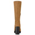 thumbnail image 4 of Unique Bargains Women's Mid-calf Block Heel Boots, 4 of 6