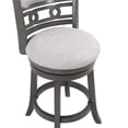 thumbnail image 4 of Pemberly Row Modern 24" Wood & Fabric Swivel Counter Stool in Gray, 4 of 7