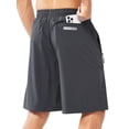 thumbnail image 3 of NORTHYARD Men's 9" Athletic Running Shorts Quick Dry Lightweight UPF 50+ Gym Workout Short with Zipper Pockets Darkgrey 2XL, 3 of 8