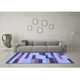 thumbnail image 3 of Ahgly Company Indoor Rectangle Abstract Blue Contemporary Area Rugs, 3' x 5', 3 of 4