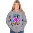 thumbnail image 4 of Betty Boop Air Brushed Supastar Zip Hoodie Sweatshirt Women Brisco Brands S, 4 of 6