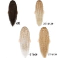 thumbnail image 5 of 36inch Synthetic Corn Wavy Long Ponytail Hair Extension  wig Kinky Curly Thick Clip In Drawstring Ponytail On Hair accessory, 5 of 9