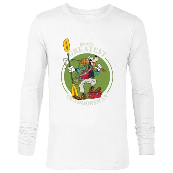 Disney Goofy Outdoorsman Father's Day - Long Sleeve T-Shirt for Men - Customized-White