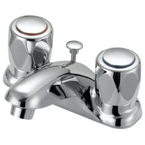 Boston Harbor 1472109 4 in. Faucet Lavatory Two Handle, Round Chrome