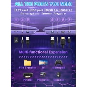【Win 11 Pro/MS Office 2019】16 Purple Laptop,Celeron N95 (up to 3.4GHz), 16GB DDR4 RAM 512G SSD,Color Backlit KB,Ultra-Narrow Bezel Full HD, Face Unlock, USB-C/HDMI/WiFi/BT, for Business Study