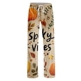 thumbnail image 5 of Zorvxlyn Halloween Pajama Pants Womens Ghost Jack-O Bat Print Women's Pj Bottoms Drawstring Elastic Waist Women's Lounge Pants, 5 of 6
