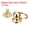 Gold Tone, variant on 6x8mm Ball Head Stud Rivets Screw Back with Double Split Ring, 12Pack Button Nipple Rivet, Gold Tone