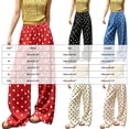 thumbnail image 4 of COMVALUE Palazzo Pants for Women Wide Leg Flowy Pants with Pockets Elastic Mid Waist Summer Beach Vacation Outfits Lightweight (Black, S), 4 of 7