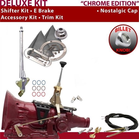 American Shifter TH200 Shifter Kit Chrome 6 in. E Brake Cable Clevis Trim Kit for EC805
