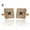 E, variant on Cufflinks Mens Shirt Wedding Cuff Links Metal Delicate Jewelry Square Silver Black Gold-B