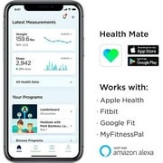 WITHINGS Body Wi-Fi Smart Scale BMI Weight Trend & Auto App Sync BLACK