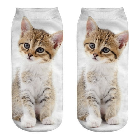 

Hanas Fashion Socks Cute Casual Cotton Socks 3D Printing Medium Socks Cartoon Socks Sports Socks Multi-color1 One Size