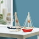 thumbnail image 3 of WORGEOUS 4pcs decoraciones de modelo de velero pequeños decoraciones de botes náuticos decores de fiesta náutica, 3 of 8