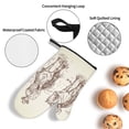 thumbnail image 3 of Cauagu Cowboys Riding Horses In Desert Print Oven Mitts and Pot Holders 4 pcs Set,Extra Thicken Long Kitchen Oven Glove Potholders BBQ Gloves-Oven Mitts and Pot Holders(11 Inch), 3 of 6