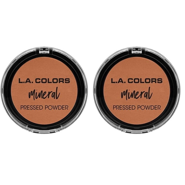 Polvo Compacto Mineral L.A. COLORS Nuez Moscada 30 mL (Paquete de 2)