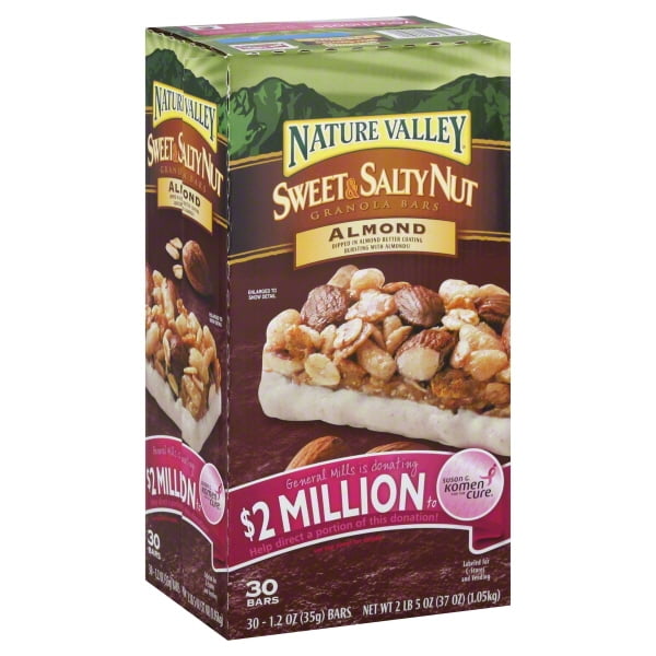 Nature Valley Almond Sweet and Salty Nut Granola Bars 1.2 oz. 30 Pack