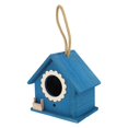 thumbnail image 5 of Hanging Bird Feeders Wooden Birdhouse Bird Nesting Home Decoration Blue 17.00X15.50X10.50CM Vivid Design 1Pcs, 5 of 5