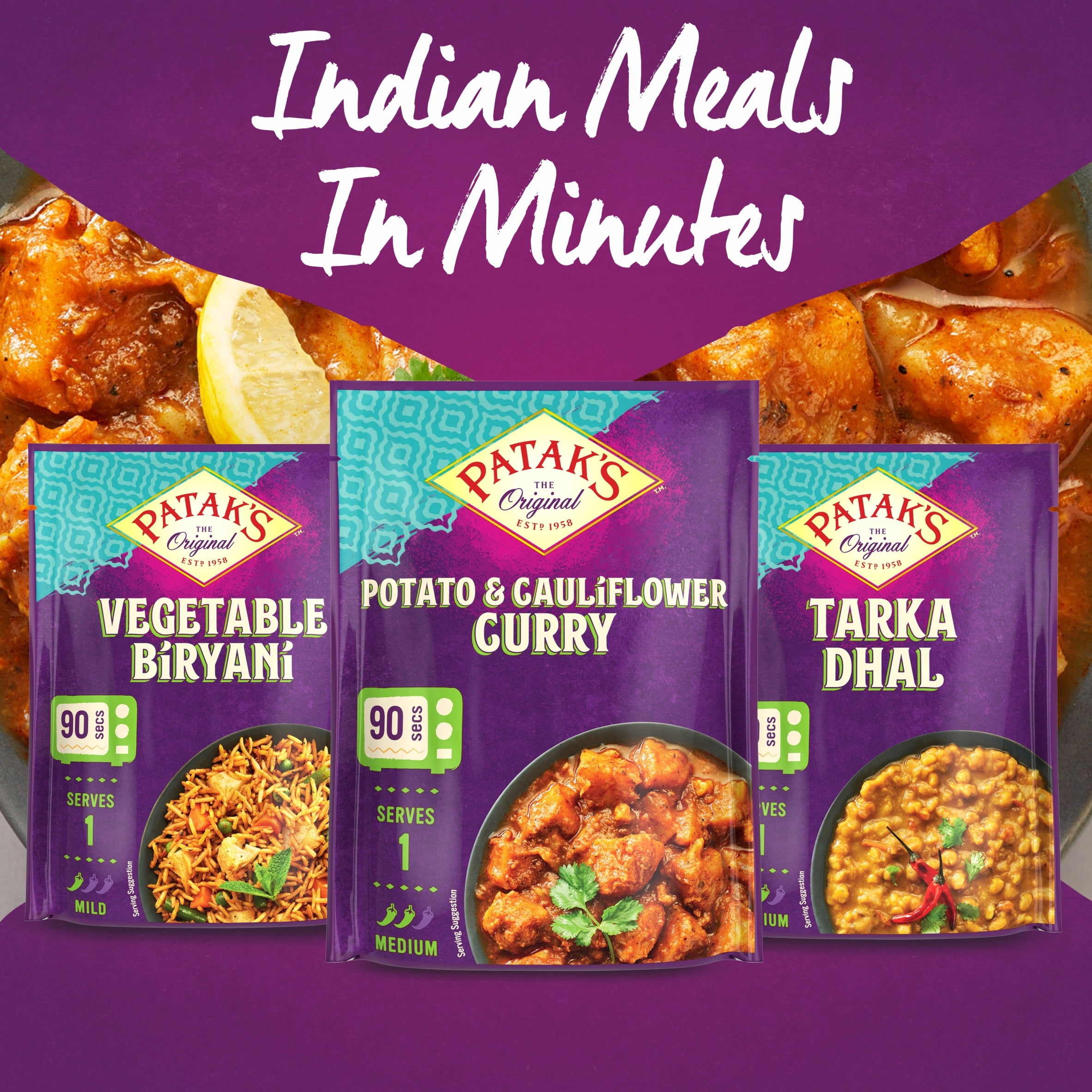 Patak's Vegetable Biryani 270g, Imported from Britain