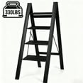 thumbnail image 1 of 4 Step Ladder, Foldable Step Stool Aluminum Stepladder 330lbs Capacity, 1 of 6