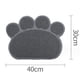 thumbnail image 2 of Alfombrilla para caja de arena para gatos con forma de pata, 30 x 40 cm (negro carbón), 2 of 5