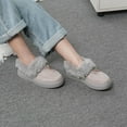 thumbnail image 7 of LUXUR Winter Shoes for Womens Moccasin House Slippers Slip On Ankle Boots Indoor & Outdoor, 7 of 7
