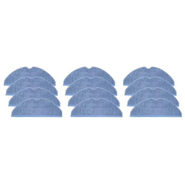 Almohadillas de Repuesto de Trapeador Al Vacío de 12 Piezas para T7 T7 Plus S7 Almohadilla Suave de Microfibra