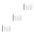 thumbnail image 2 of Monstrate Palillo de dientes portátil para acampar, senderismo, limpieza de dientes, Picnic, tenedor de fruta para el hogar, hilo dental Type4 NO4, 2 of 6