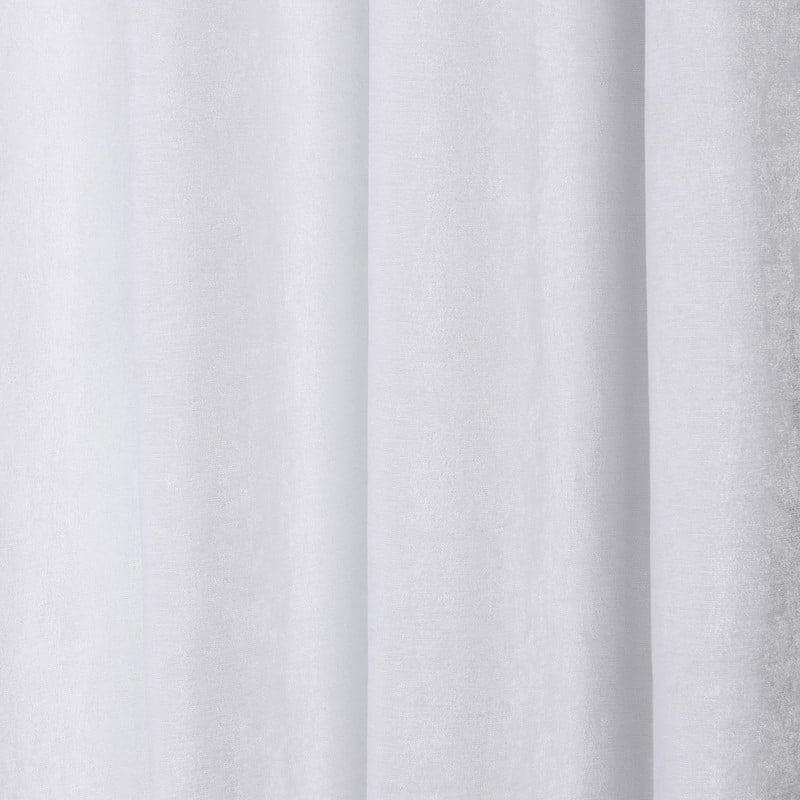 Superior Noor Semi-Blackout Chenille Curtains Set of 2, Room Darkening Curtain Panel Pair, White, 52"W x 96"L