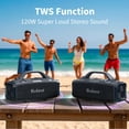 thumbnail image 4 of Altavoz Bluetooth Bobtot Portable 60W IPX6 Resistente al Agua, 4 of 8