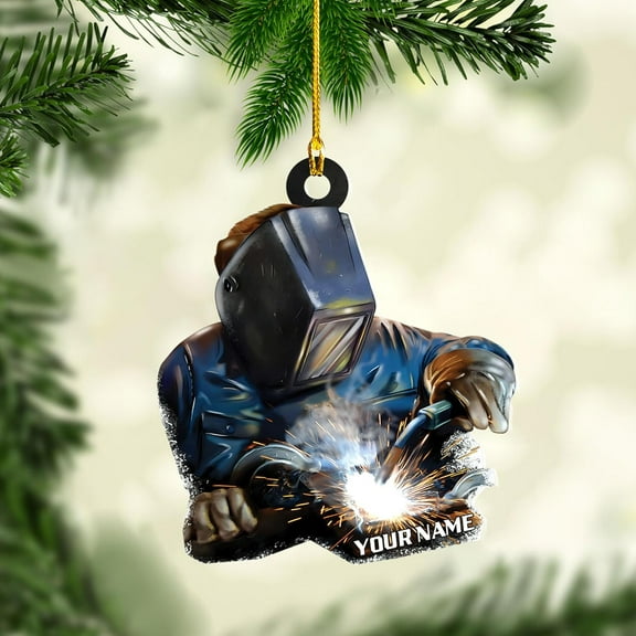 Personalized Welder Ornaments Custom Name Welder Christmas Ornament Custom Welder Gifts Welder Ornaments for Christmas Tree Welder Christmas Ornament (WD 2) - 3150